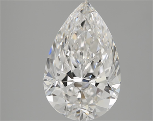 Picture of 4.01 Carats, Pear Diamond with  Cut, F Color, VVS1 Clarity and Certified by GIA