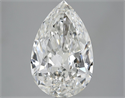 5.03 Carats, Pear Diamond with  Cut, H Color, VS2 Clarity and Certified by GIA