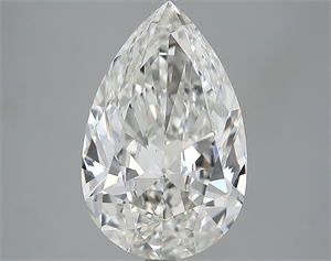 Picture of 5.03 Carats, Pear Diamond with  Cut, H Color, VS2 Clarity and Certified by GIA