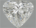 3.01 Carats, Heart Diamond with  Cut, H Color, VS2 Clarity and Certified by GIA