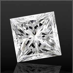 Picture of 1.56 Carats, Princess Diamond with  Cut, F Color, SI2 Clarity and Certified by GIA