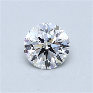 Picture of 0.54 Carats, Round Diamond with Very Good Cut, D Color, VVS2 Clarity and Certified by GIA