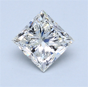 Picture of 1.08 Carats, Princess Diamond with  Cut, I Color, SI1 Clarity and Certified by GIA