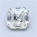 1.04 Carats, Asscher Diamond with  Cut, J Color, VS1 Clarity and Certified by GIA