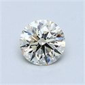 0.71 Carats, Round Diamond with Excellent Cut, I Color, VVS2 Clarity and Certified by EGL
