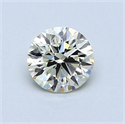 0.70 Carats, Round Diamond with Excellent Cut, I Color, VVS2 Clarity and Certified by EGL