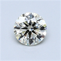 0.70 quilates, Redondo Diamante , Color I, claridad VVS2 y certificado por EGL