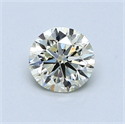 0.71 quilates, Redondo Diamante , Color I, claridad VVS1 y certificado por EGL