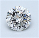 1.04 Carats, Round Diamond with Good Cut, H Color, SI2 Clarity and Certified by GIA