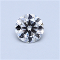 0.50 Carats, Round Diamond with Good Cut, E Color, SI2 Clarity and Certified by GIA