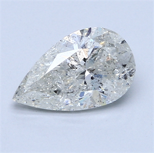 Picture of 1.34 Carats, Pear Diamond with  Cut, J Color, I2 Clarity and Certified by GIA