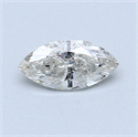 0.41 Carats, Marquise Diamond with  Cut, F Color, SI2 Clarity and Certified by EGL