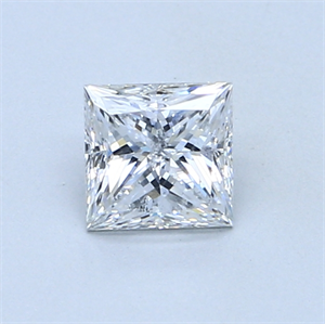 Picture of 0.71 Carats, Princess Diamond with  Cut, F Color, I2 Clarity and Certified by GIA