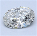 1.03 Carats, Oval Diamond with  Cut, G Color, SI2 Clarity and Certified by EGL