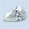 1.00 Carats, Pear Diamond with  Cut, G Color, SI1 Clarity and Certified by EGL