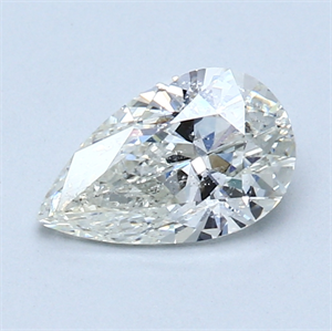 Picture of 1.00 Carats, Pear Diamond with  Cut, G Color, SI1 Clarity and Certified by EGL