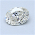 1.00 quilates, Ovalado Diamante , Color G, claridad SI2 y certificado por EGL