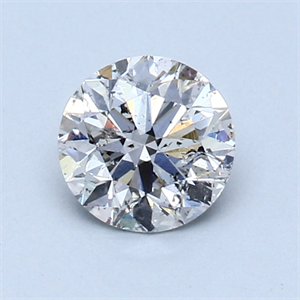 0.71 Carats, Round Diamond with Excellent Cut, F Color, SI2 Clarity and Certified by EGL