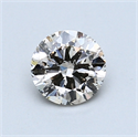 0.71 Carats, Round Diamond with Excellent Cut, I Color, SI2 Clarity and Certified by EGL