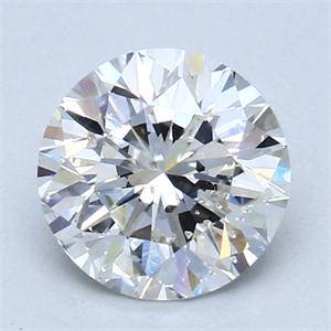 Picture of 1.51 Carats, Round Diamond with Good Cut, G Color, SI2 Clarity and Certified by GIA