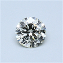 0.37 Carats, Round Diamond with Very Good Cut, I Color, VVS2 Clarity and Certified by EGL