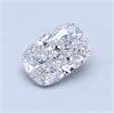 0.71 quilates, Del cojín Diamante , Color D, claridad SI1 y certificado por EGL