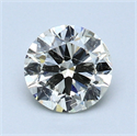 0.91 Carats, Round Diamond with Excellent Cut, G Color, SI1 Clarity and Certified by EGL