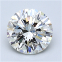 1.79 quilates, Redondo Diamante , Color F, claridad SI1 y certificado por EGL