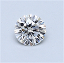 0.51 quilates, Redondo Diamante , Color F, claridad SI1 y certificado por GIA