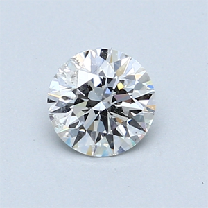 Picture of 0.61 Carats, Round Diamond with Excellent Cut, F Color, I1 Clarity and Certified by GIA