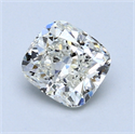 1.20 Carats, Cushion Diamond with  Cut, J Color, SI1 Clarity and Certified by GIA