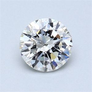 Picture of 0.70 Carats, Round Diamond with Good Cut, H Color, SI2 Clarity and Certified by GIA