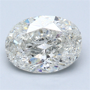 Picture of 2.01 Carats, Oval Diamond with  Cut, J Color, I1 Clarity and Certified by GIA