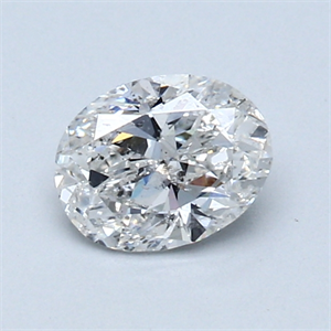Picture of 0.70 Carats, Oval Diamond with  Cut, F Color, I1 Clarity and Certified by GIA