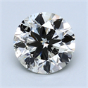 1.50 Carats, Round Diamond with Very Good Cut, J Color, SI2 Clarity and Certified by GIA