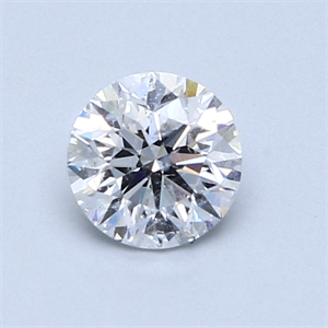 Picture of 0.73 Carats, Round Diamond with Very Good Cut, D Color, I1 Clarity and Certified by GIA