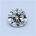 0.70 Carats, Round Diamond with Excellent Cut, E Color, SI2 Clarity and Certified by EGL