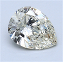 1.40 quilates, De pera Diamante , Color L, claridad I1 y certificado por GIA