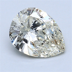Picture of 1.40 Carats, Pear Diamond with  Cut, L Color, I1 Clarity and Certified by GIA