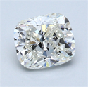 1.21 Carats, Cushion Diamond with  Cut, J Color, SI1 Clarity and Certified by GIA