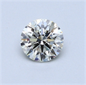 0.56 quilates, Redondo Diamante , Color H, claridad VVS2 y certificado por EGL