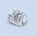 0.50 Carats, Cushion Diamond with  Cut, F Color, VS2 Clarity and Certified by GIA