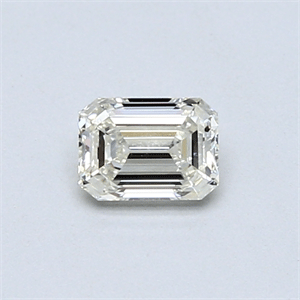 Picture of 0.40 Carats, Emerald Diamond with  Cut, H Color, VVS2 Clarity and Certified by EGL