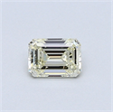 0.40 Carats, Emerald Diamond with  Cut, M Color, VVS2 Clarity and Certified by GIA