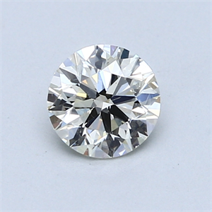 0.70 Carats, Round Diamond with Excellent Cut, H Color, SI1 Clarity and Certified by EGL