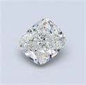 0.70 Carats, Cushion Diamond with  Cut, I Color, SI2 Clarity and Certified by GIA
