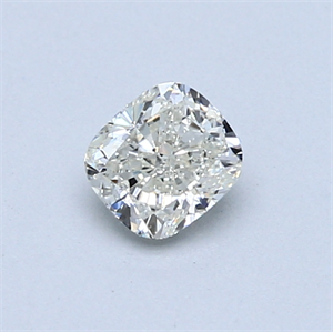 Picture of 0.50 Carats, Cushion Diamond with  Cut, J Color, VVS2 Clarity and Certified by GIA