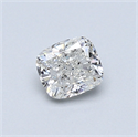 0.50 Carats, Cushion Diamond with  Cut, G Color, I1 Clarity and Certified by GIA