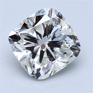 Picture of 1.50 Carats, Cushion Diamond with  Cut, J Color, SI1 Clarity and Certified by GIA