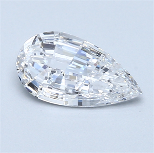 Picture of 0.91 Carats, Pear Diamond with  Cut, D Color, VVS2 Clarity and Certified by GIA